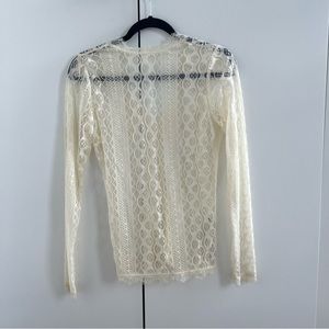 Stylesaint delicate lace long sleeve top S